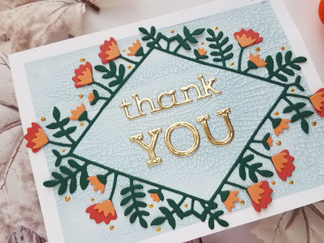 Spellbinders|Small Die of the Month September "Hello and Thank You"