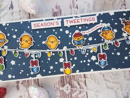 Day 7: 12 Days Of Christmas..Slimline Card