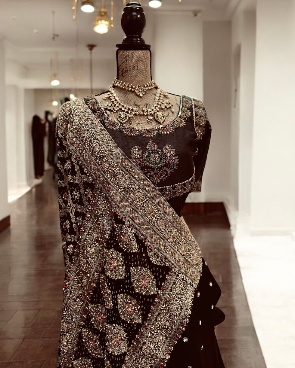Thumbnail: Benarasi marodi silk Lehenga 