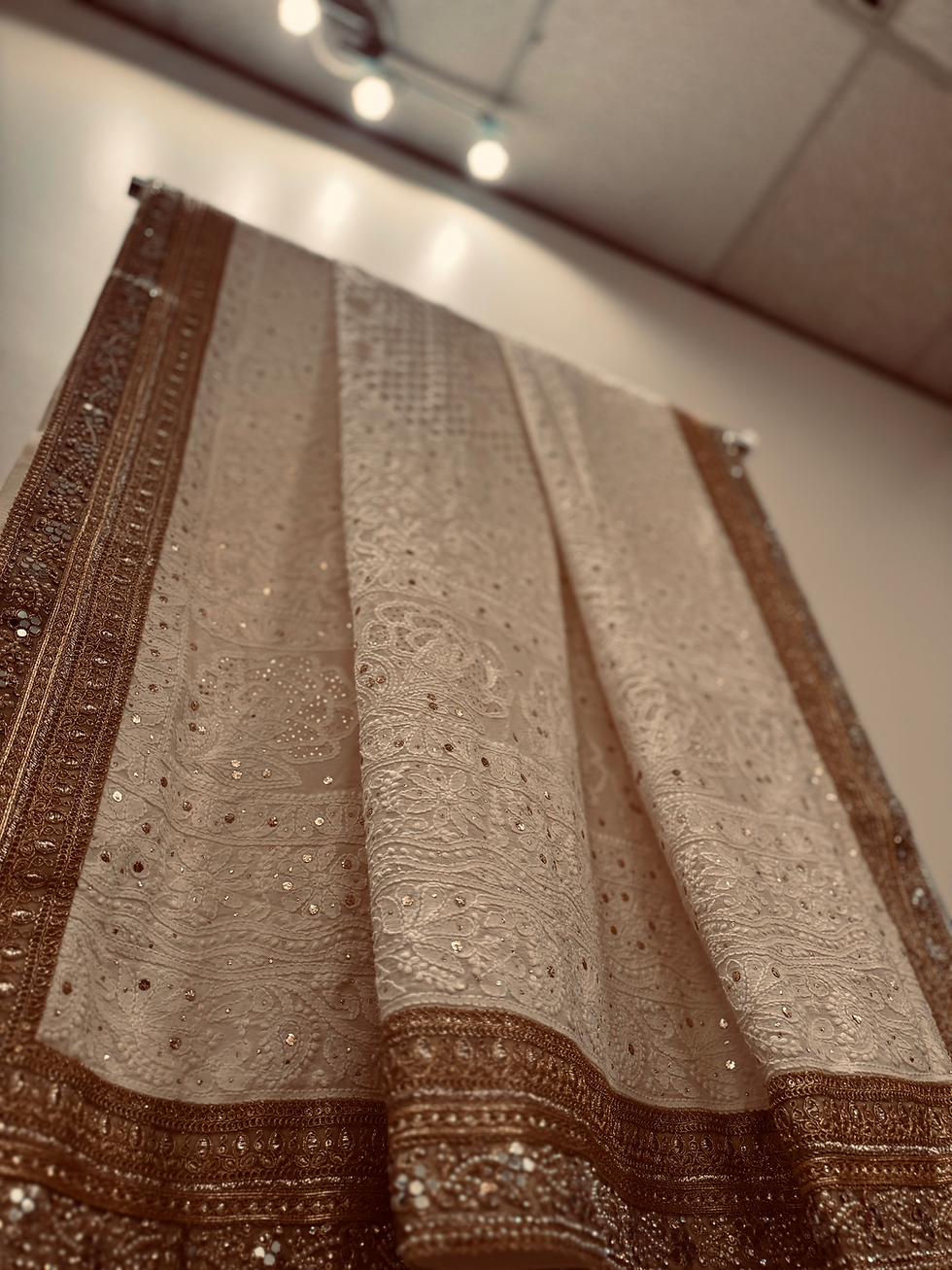Thumbnail: Chikankari mirrorwork dupatta