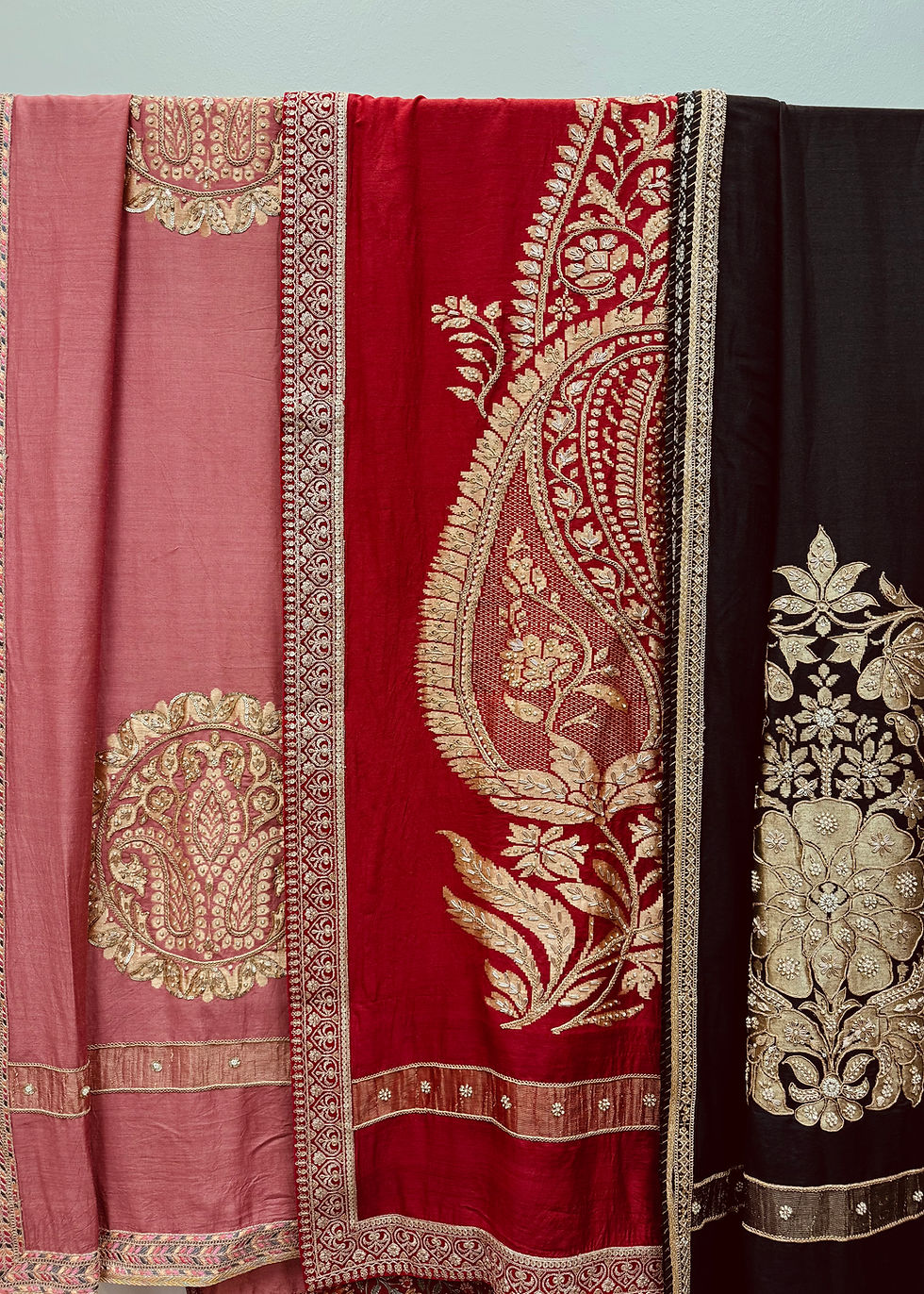 Thumbnail: Benarasi dupatta in muga silk