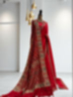 Thumbnail: Munga silk saree with benarasi dupatta