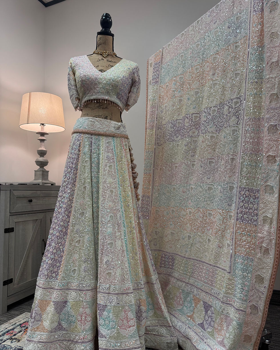 Thumbnail: Heavy chikankari Lehenga set