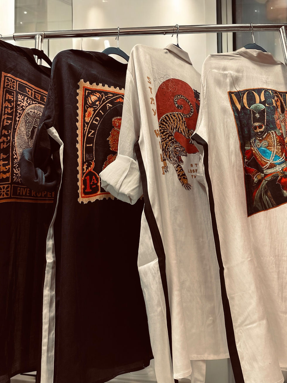 Thumbnail: Silk embellished shirt dresses