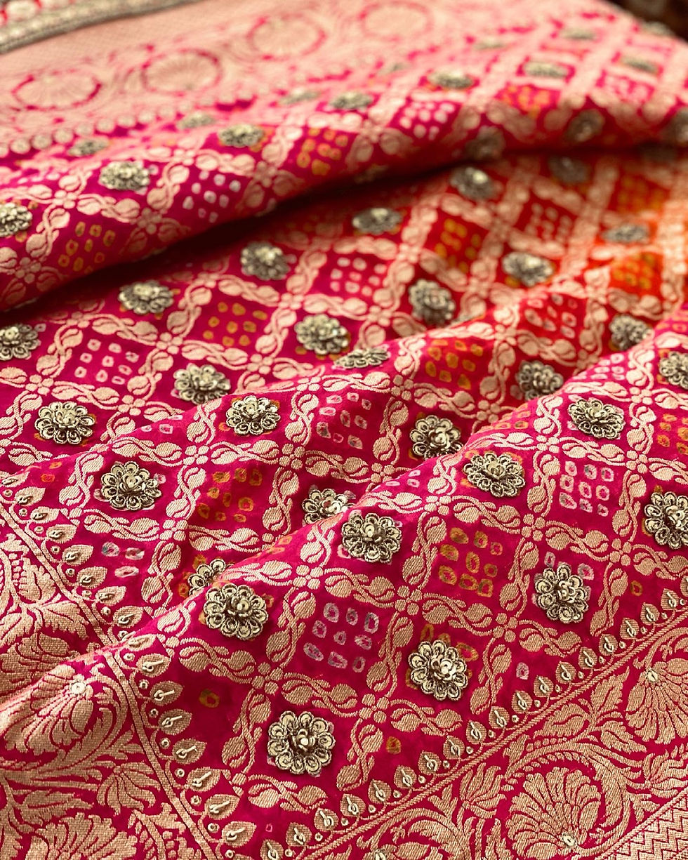 Thumbnail: The embroidered Benarasi saree