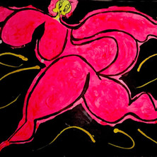 Bermano Happiness 48 x 60 inches Acrylic