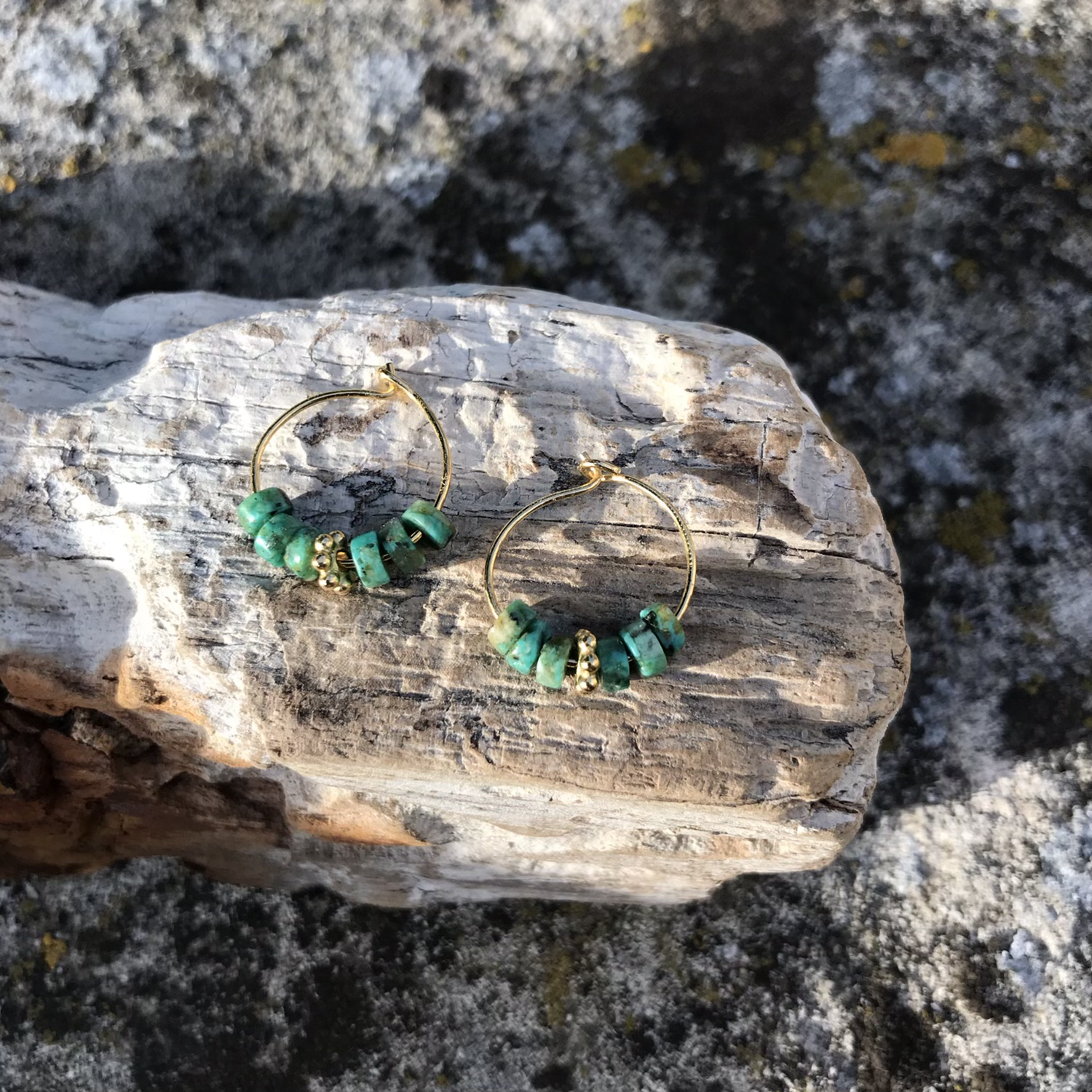 Créoles Mini Tanah Turquoise africaine