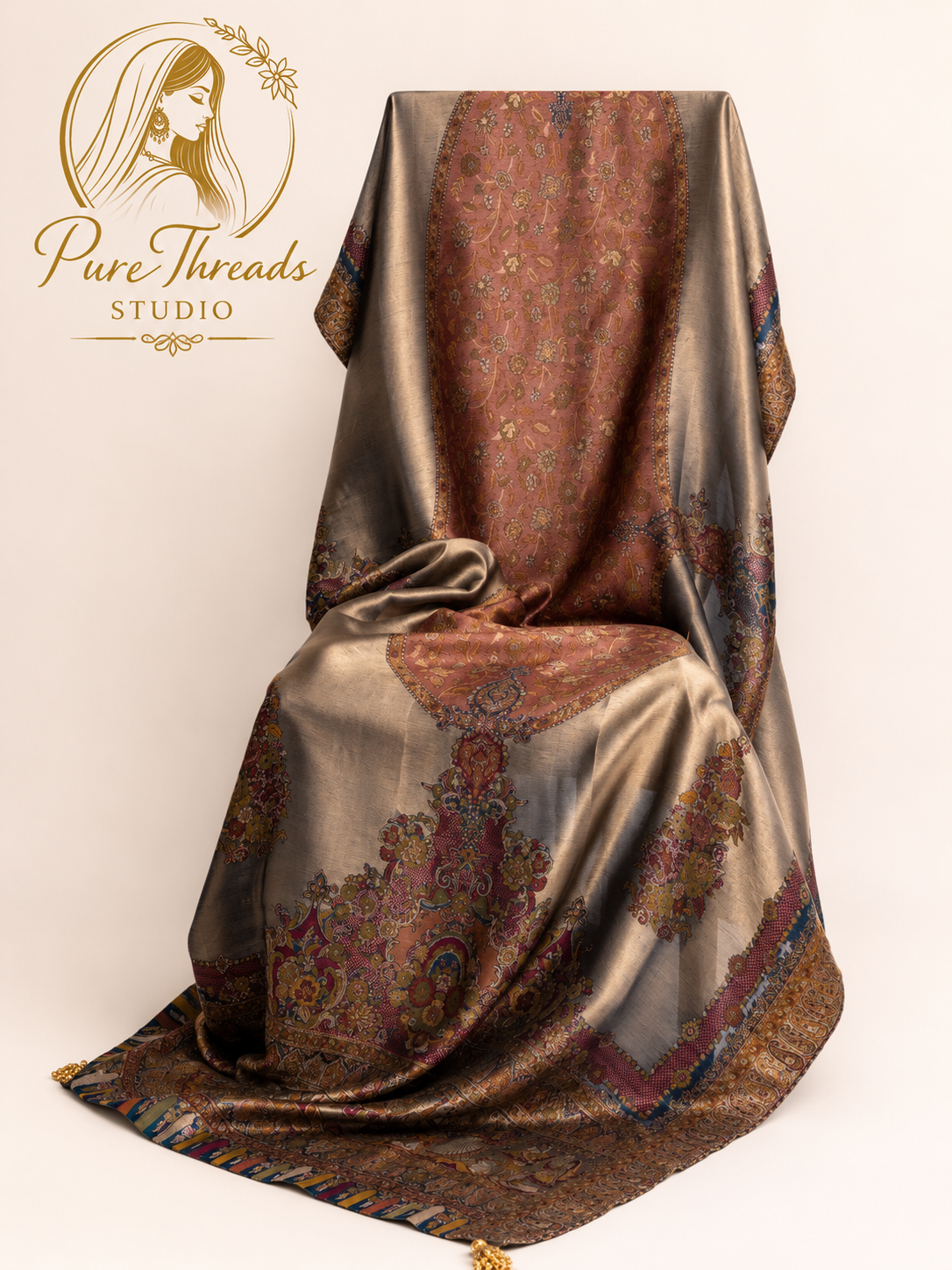 Mehr-e-Naz Moonlight Kani Shawl