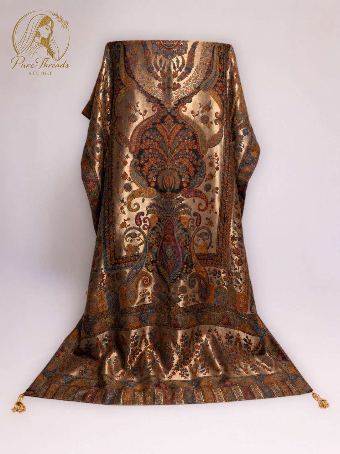 Noor-e-Mahal Full Length Moonlight Kani Shawl