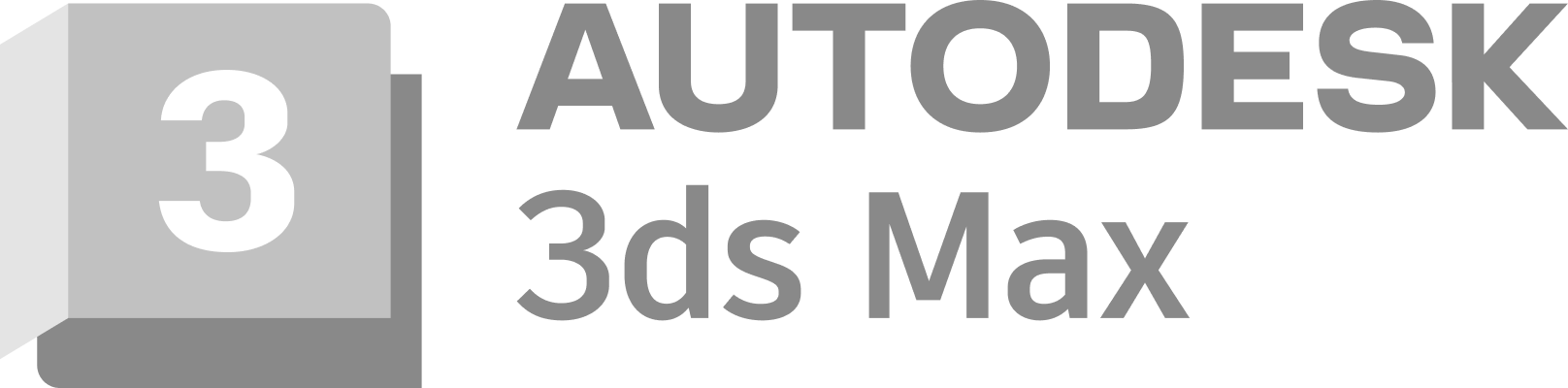 Logotipo del software de modelado 3D y renderizado Autodesk 3ds Max