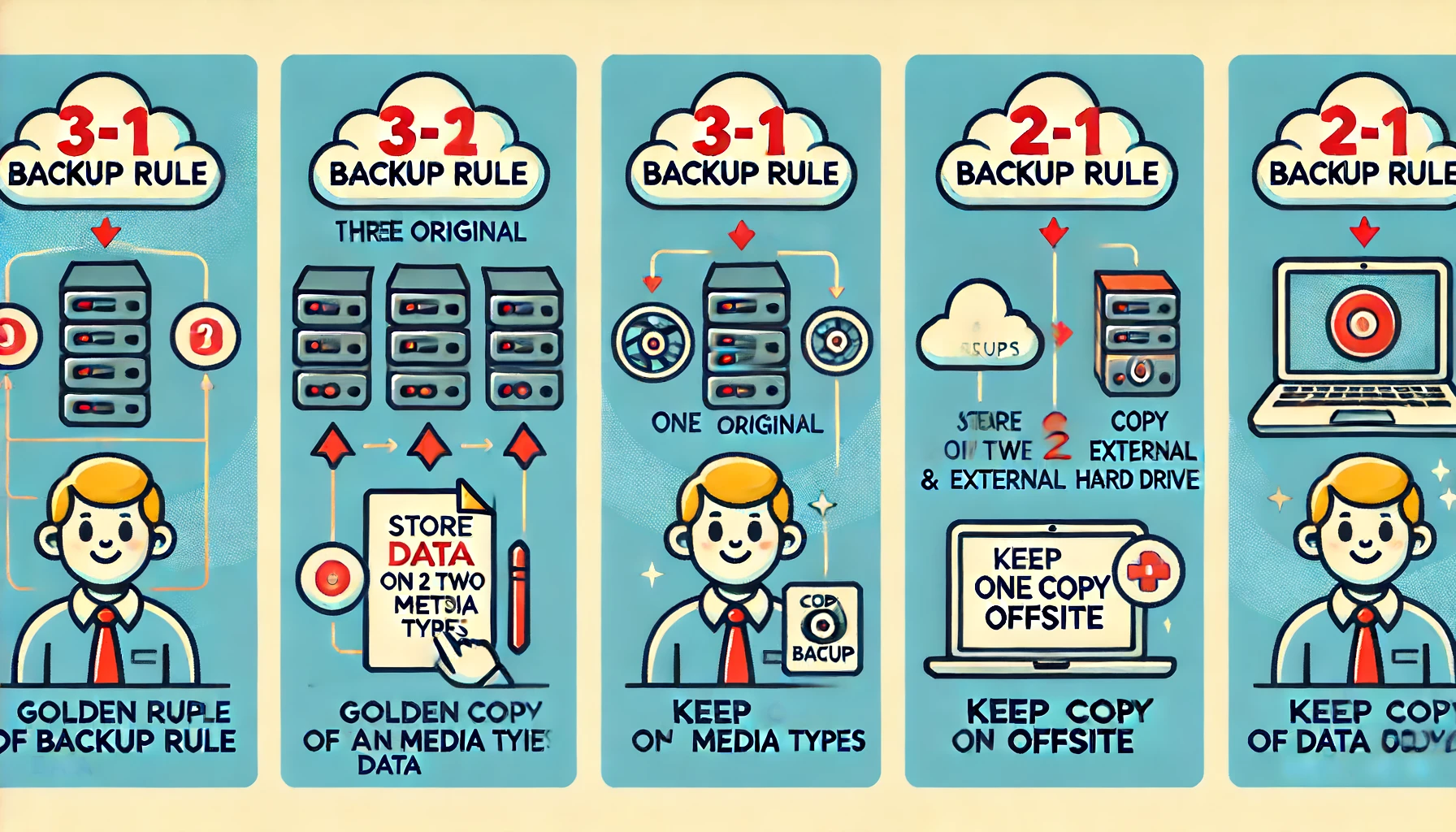 3-2-1 Backup Rule: กฎทองปกป้องข้อมูลธุรกิจจากภัยไซเบอร์