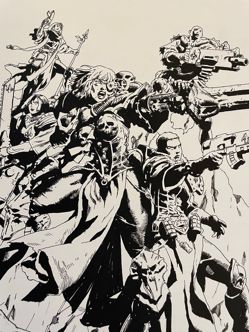 Thumbnail: Warhammer 40,000: Sisters of Battle #1 Warhammer Cover OA - Gerald Parel