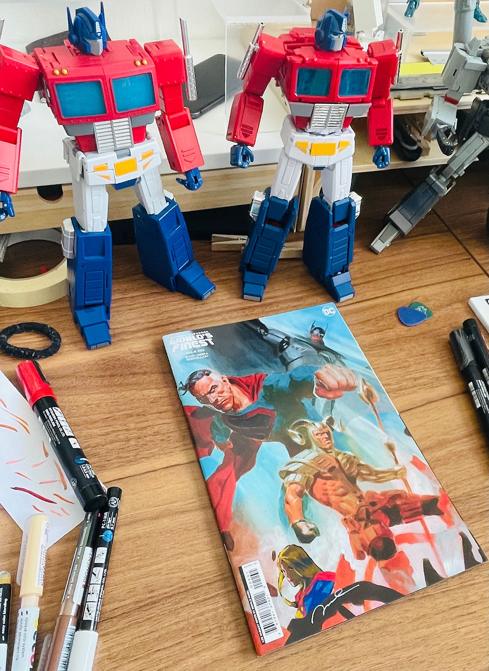 Thumbnail: WORLDS FINEST #22 CVR SIGNED & REMARQUED - Gerald Parel