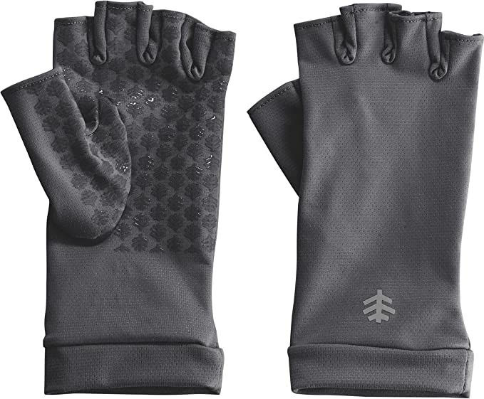 SP Fingerless Sun Gloves L Charcoal SPF 50+