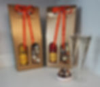 Two PJ's prosecco gift box, two glasses of prosecco and an assortment of truffles