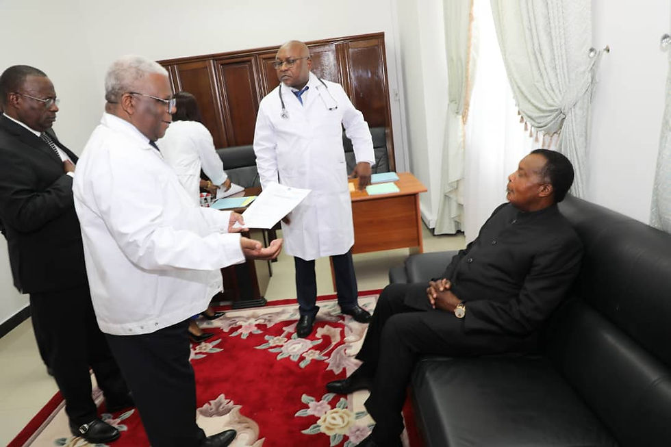 Rodrigue Nguesso - Le président de la République, Denis Sassou N’Guesso, candidat à la présidentielle de mars 2026, a passé la visite médicale le 11 février à la Cour constitutionnelle.