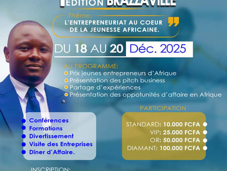 Rodrigue Nguesso. Du 18 au 20 décembre prochain, Brazzaville vibrera au rythme de l’innovation et de la créativité avec la tenue de la première édition de la Rencontre des jeunes entrepreneurs d’Afrique (RJEA)