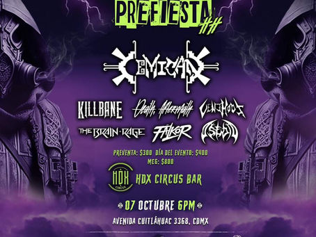 CEMICAN el próximo 7 de octubre en el HDX Circus Bar