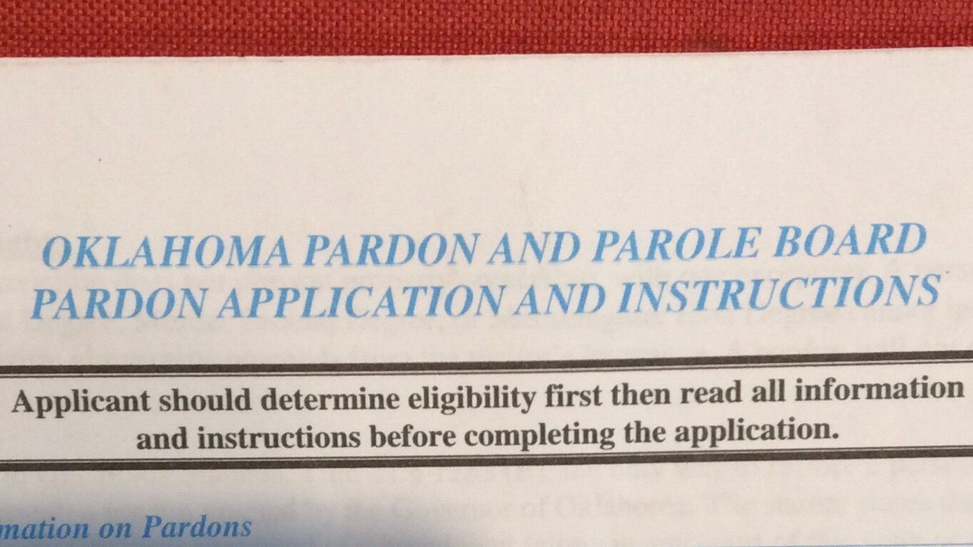 Oklahoma Application for Pardon