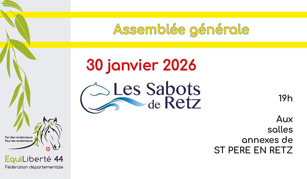 Assemblée générale : association LES SABOTS DE RETZ