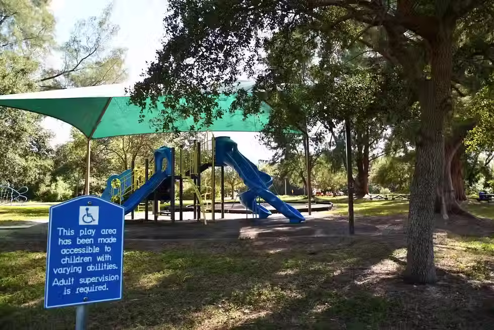 Playground at Sand Key Park in Clearwater in Pinellas County