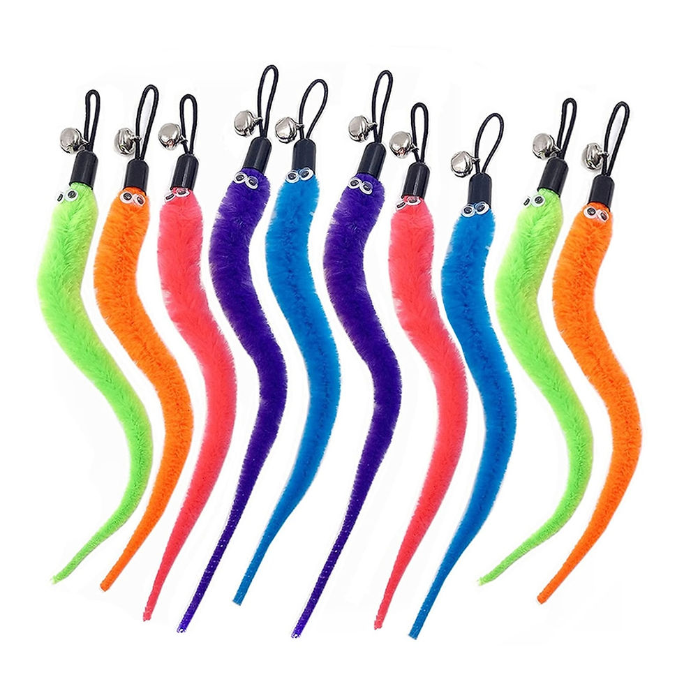 Thumbnail: Retractable Cat Feather Toy for Indoor Cats