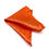 Thumbnail: Orange Unfolded Pocket Square with Orange Rhinestones