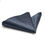 Thumbnail: Dark Grey Unfolded Pocket Square with Charcoal Rhinestones