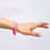 Thumbnail: Neon Pink Bracelet with AB Rhinestones - Slender
