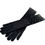 Thumbnail: Black Satin Gloves with AB Rhinestones