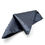 Thumbnail: Dark Grey Unfolded Pocket Square with Charcoal Rhinestones