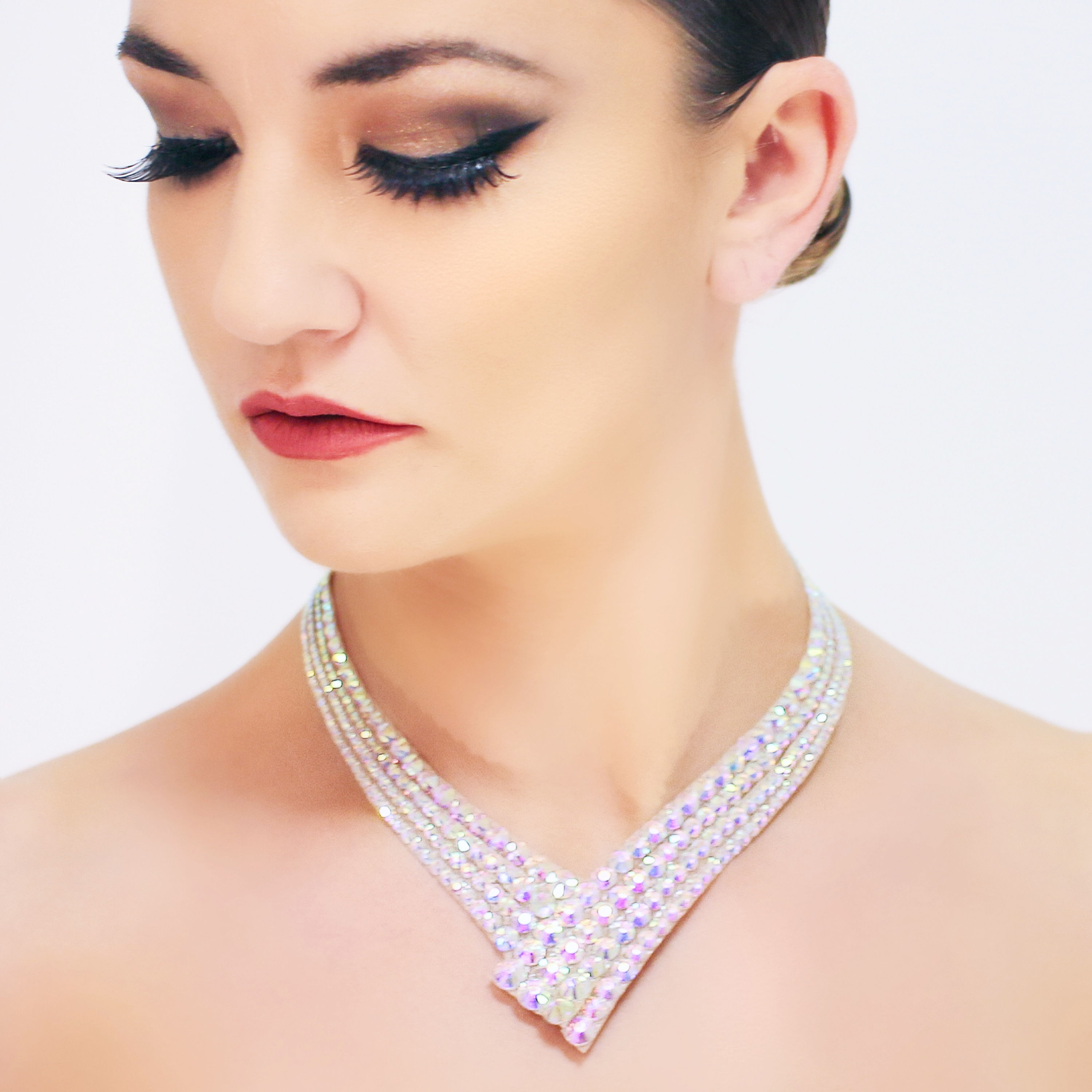 Coco - AB Crystal Rhinestone Necklace