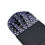 Thumbnail: Charcoal Grey Pocket Square with AB Rhinestones 