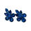 Thumbnail: Steel Blue Grey Rhinestone Earrings - Large