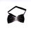 Thumbnail: Black Bow tie with AB Rhinestones