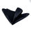 Thumbnail: Black Unfolded Pocket Square with Black Rhinestones
