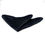 Thumbnail: Black Unfolded Pocket Square with Black Rhinestones
