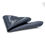 Thumbnail: Dark Grey Unfolded Pocket Square with Charcoal Rhinestones