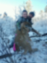 Ben & Taylor after a successful mountain lion hunt