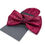 Thumbnail: Dark Red Bow Tie and Pocket Square with Dark Red/Siam Rhinestones