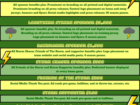 Chattanooga Kaistorms FC Invites Local Businesses to Join the Storm This Fall