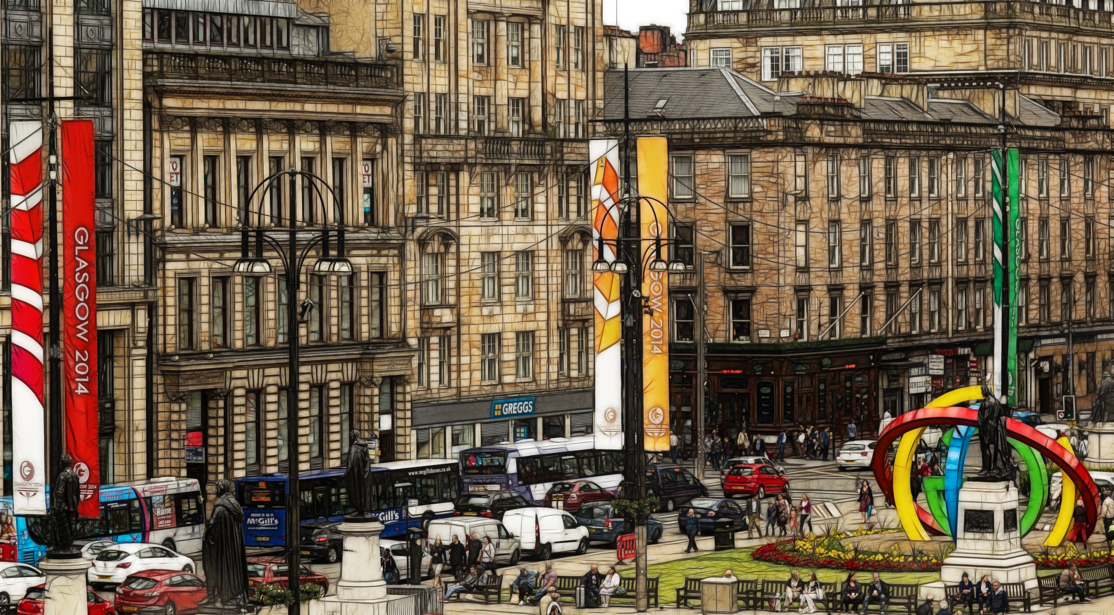George Square Glasgow 2014
