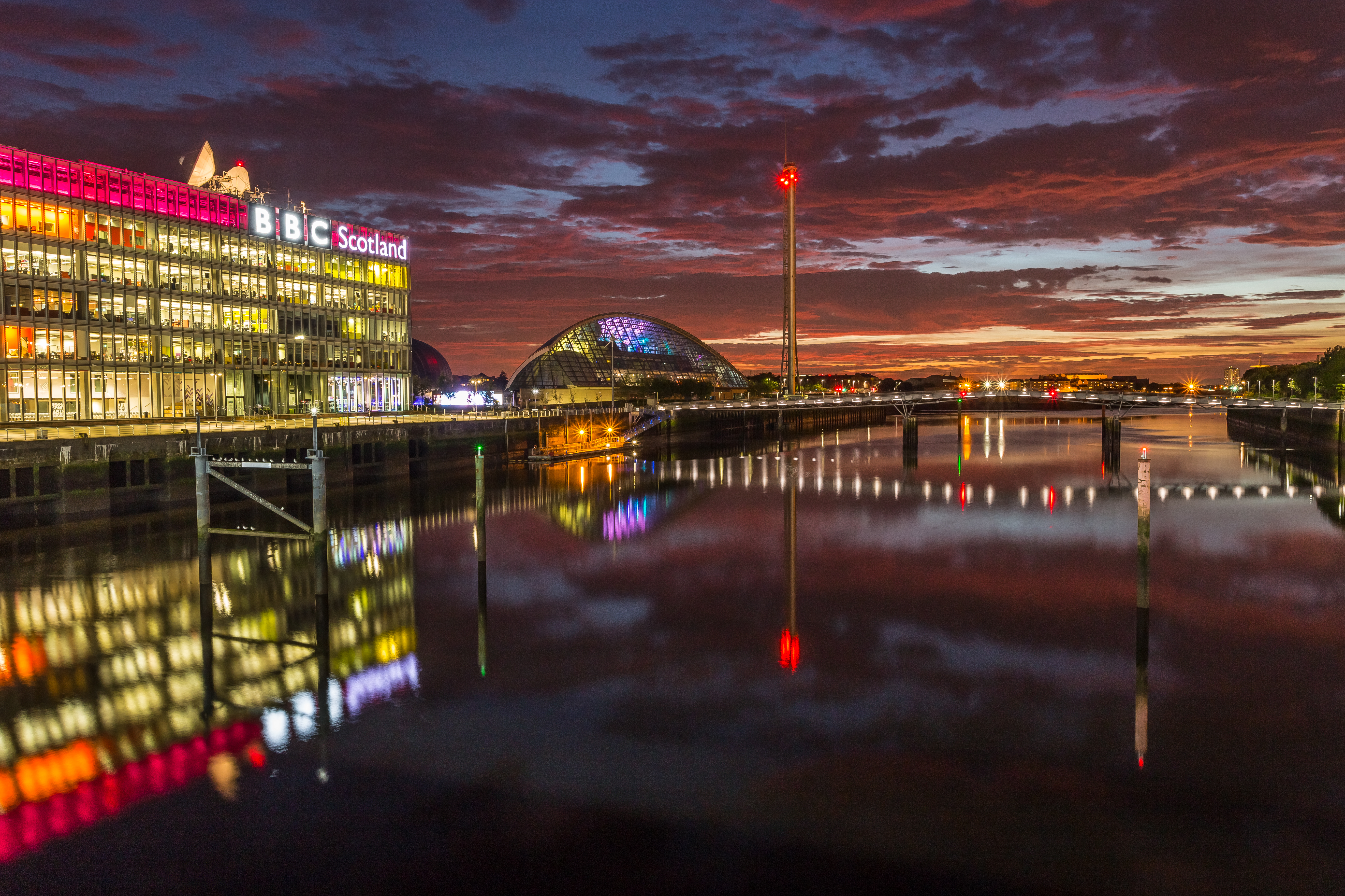 Sunset at the BBC C2