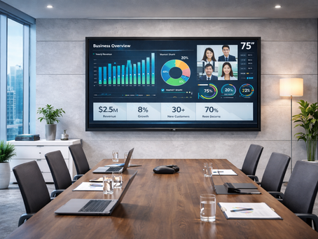 Giải Pháp Màn Hình Tương Tác 75 Inch Cho Phòng Họp Doanh Nghiệp