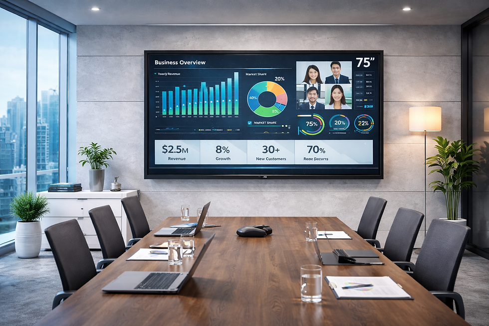 Giải Pháp Màn Hình Tương Tác 75 Inch Cho Phòng Họp Doanh Nghiệp