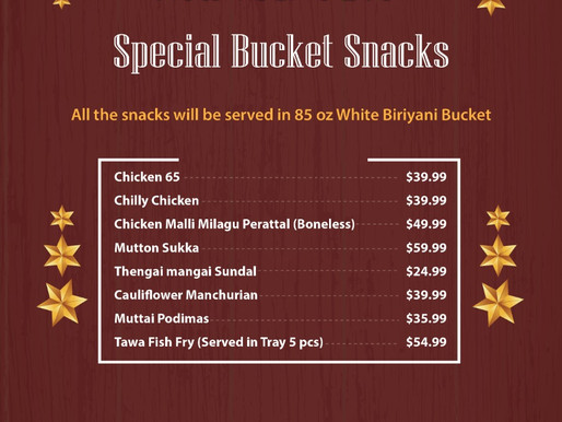 Holiday Season Bucket Snacks