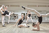 Young Ballerinas During Pracitce