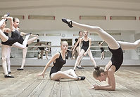 Young Ballerinas During Pracitce