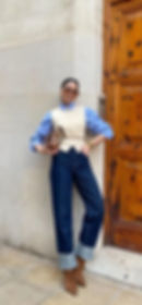 Chaleco de punto estilo preppy en tendencia chalecos primavera 2026