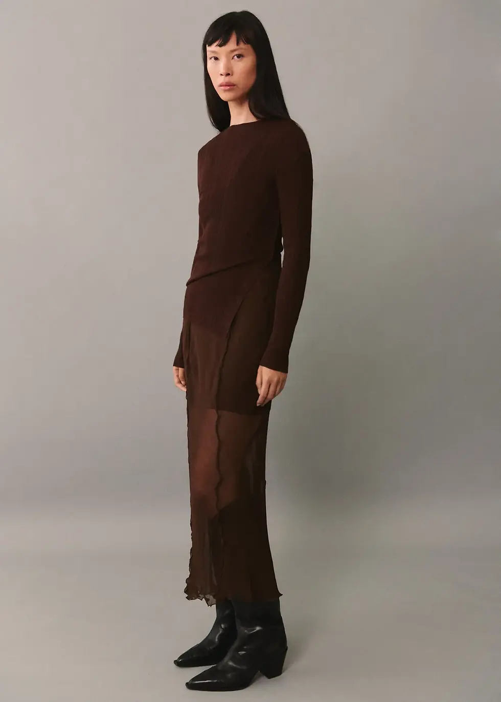 Total look marrón chocolate para una imagen impecable